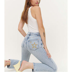 Reformation High Rise Straight Jeans Size 24